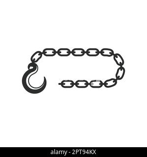 Crane hook chain  vector illustration template design Stock Photo