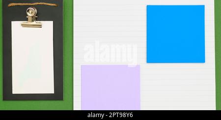 Multiple Assorted Collection Office Stationery Photo Placed Over Table Stock Photo
