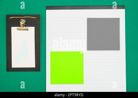 Multiple Assorted Collection Office Stationery Photo Placed Over Table Stock Photo
