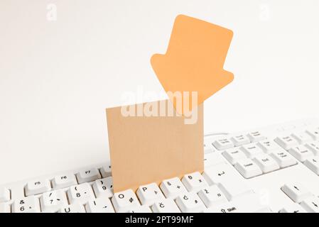 Office Supplies Over Desk With Keyboard And Glasses And Coffee Cup For Working Stock Photo