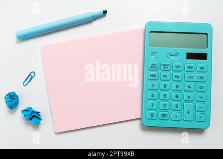 Multiple Assorted Collection Office Stationery Photo Placed Over Table Stock Photo