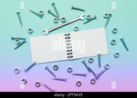 Multiple Assorted Collection Office Stationery Photo Placed Over Table Stock Photo