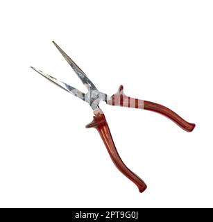 old pliers on a transparent background Stock Photo
