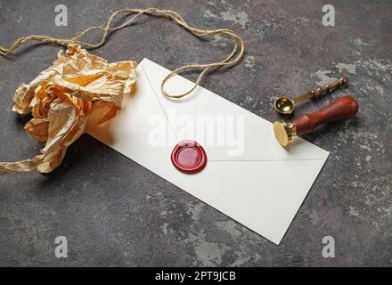 Vintage postal stationery set on paper background. Photo of blank book ...