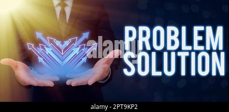 Solution Hand Sign Hand writing sign Problem Solutionsolving consists of using generic ...