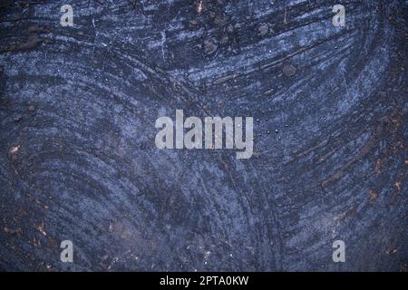 Old metal surface covered black ash  abstract background texture Stock Photo