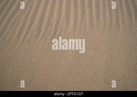 sand texture. wavy sand textured background. sand textured beach Stock Photo