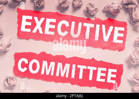 Conceptual caption Committee. Word Written on Group of people appointed ...