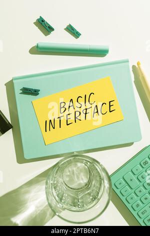 Writing displaying text Basic Interface. Business approach boundary ...