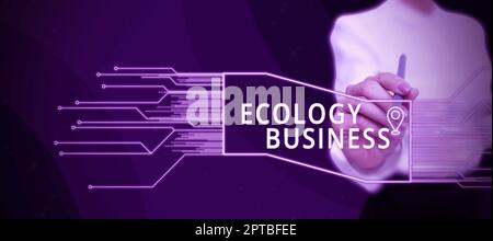 Conceptual display Ecology Business, Word Written on To train or prepare oneself in a particular area or subject Businessman in suit holding notepad s Stock Photo