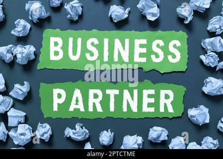 Conceptual display Business Partner, Word for implemented to accomplish a target organizational goal Abstract Focusing On A Single Idea, Solving Main Stock Photo