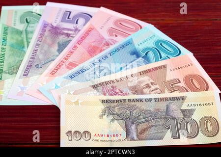 Zimbabwean money - Dollars - new serie of banknotes Stock Photo
