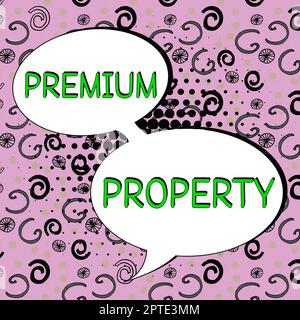 Conceptual caption Premium Property, Business showcase program offered by print providers that manage all aspects Design Drawing Of Some Comic Frames Stock Photo