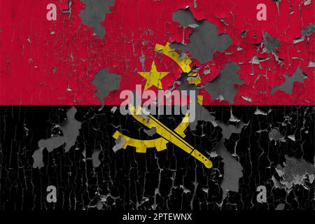 3D Flag of Angola on an old stone wall background Stock Photo - Alamy