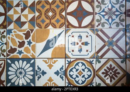 Real image of oriental Moroccan tile seamless pattern. Stock Photo