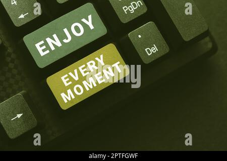 Text sign showing Things To Consider, Word for being pleased with your life Have fun Precious time Stock Photo
