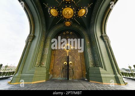 Main Temple of the Armed Forces of the Russian Federation. Located on the territory of the Patriot Park in the Odintsovo urban district Stock Photo