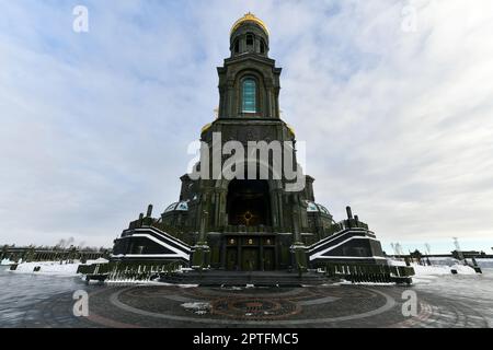 Main Temple of the Armed Forces of the Russian Federation. Located on the territory of the Patriot Park in the Odintsovo urban district Stock Photo