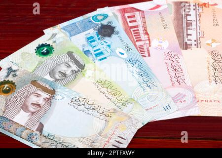 Bahraini money - dinar a business background Stock Photo