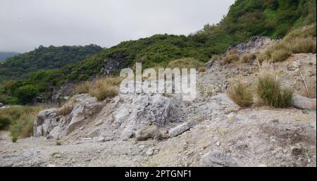 Huangxi hot spring recreation area in Yangmingshan national park Stock Photo