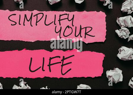 Conceptual caption Change Your Mindset, Business concept Manage your day work Take the easy way Organize Stock Photo