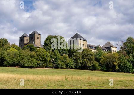 The Benedictine Gerleve Abbey is a German monastery situated between Coesfeld and Billerbeck in North Rhine-Westphalia Stock Photo