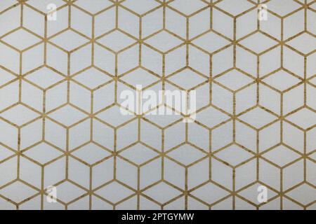 Wallcovering background texture with geometric ornament. Seamless pattern. Stock Photo