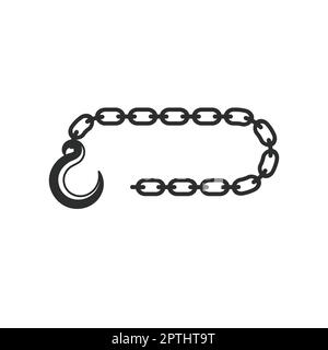 Crane hook chain  vector illustration template design Stock Photo