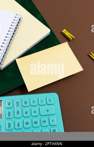 Multiple Assorted Collection Office Stationery Photo Placed Over Table Stock Photo