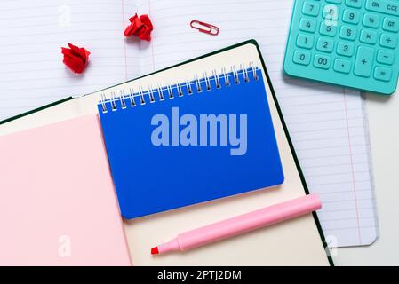 Multiple Assorted Collection Office Stationery Photo Placed Over Table Stock Photo