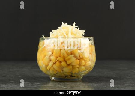 Creamy Corn with Shredded Cheese, Jagung Susu Keju Jasuke Stock Photo