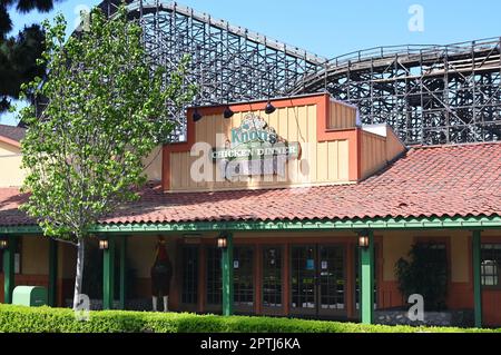 BUENA PARK, CALIFORNIA - 27 APR 2023: Mrs. Knott's Chicken Dinner Restaurant in the Marketplace at Knotts Berry Farm. Stock Photo