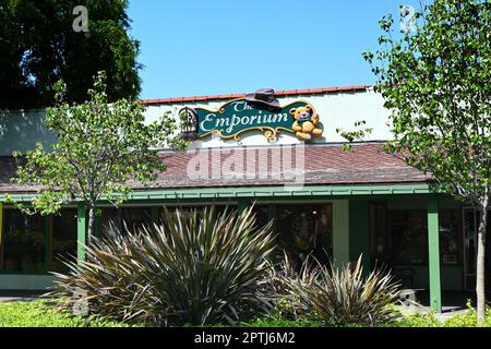 BUENA PARK, CALIFORNIA - 27 APR 2023: The Emporium in the Marketplace at Knott's Berry Farm. Stock Photo