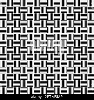 Woven pattern, seamless tile and background with a weave motif Stock Vector