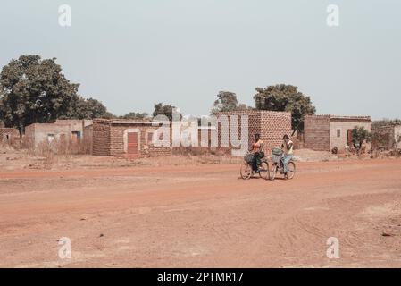 Ouagadougou, Burkina Faso. December 2017. Some moments of daily life in the countryside near the capital Stock Photo