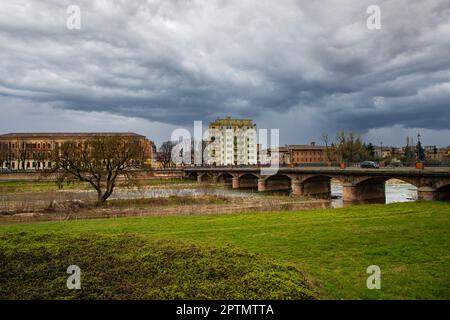 Capazucca Bridge Parma Italy Stock Photo