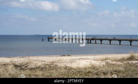 bridge over the baltic sea usedom Stock Photo
