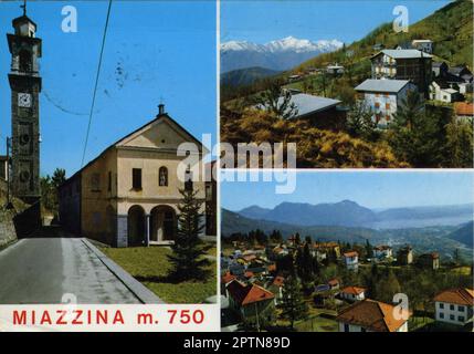 Miazzina (Mugina in dialetto locale) è un comune italiano di 376 abitanti della provincia del Verbano-Cusio-Ossola in Piemonte. Parte del suo territorio è compresa nel Parco Nazionale della Val Grande. (Wikipedia) Stock Photo