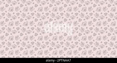 Teapots seamless repeat pattern design, background Stock Vector