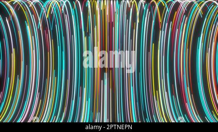 Flow lines. Computer generated 3d render Stock Photo