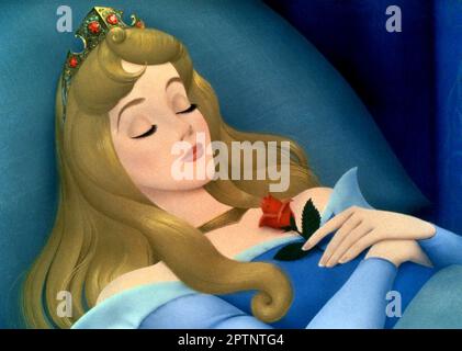 Sleeping Beauty  Princess Aurora Stock Photo