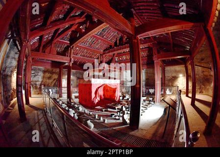 BAODING, CHINA - APRIL 28, 2023 - The reception room of the master of the middle chamber of Liu Sheng's tomb in Baoding city, Hebei province, China, A Stock Photo