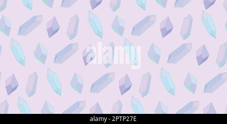 Seamless crystal repeat pattern vector background Stock Vector