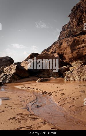 Spring at Chapel Porth Cornwall Stock Photo - Alamy
