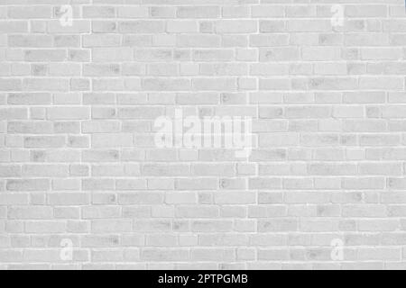 Abstract white brick wall texture background. White brick wall architecture in rural room Stock Photo