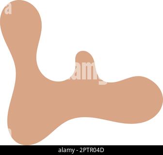 Abstract shape contemporary modern art design element illustration for background Stock Vector