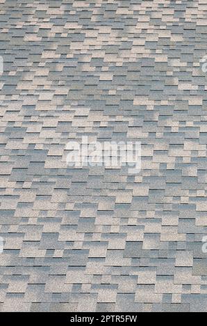 Flexible shingles of bitumen roofing surface. Background mosaic texture ...