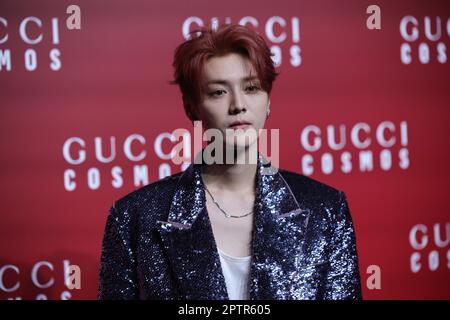 File--Chinese singer and actor Lu Han arrives for Gucci red carpet