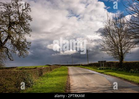 Storm clouds gathering in the distance Stock Photo