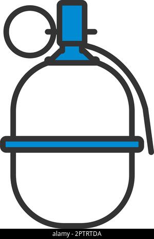 Attack Grenade Icon Stock Vector